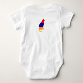 マイアルメニア猫Tシャツ ベビーボディスーツ (裏面)