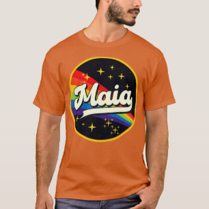 マイアレインボーイン宇宙ヴィンテージスタイル Tシャツ