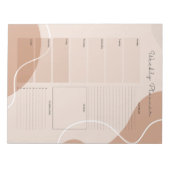 マイアンデイトウィークリープランナー ノートパッド (正面)