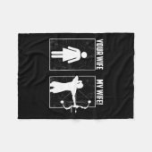 マイアーチェリー妻 – 弓狩りガールアーチャーカップルF フリースブランケット (正面(横))