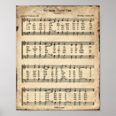 マイイエズス私はヴィンテージの賛美歌を愛する ポスター (正面)