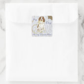 マイイングリッシュスリンガー食べスパニエル犬マイレッスンプラン スクエアシール (バッグ)