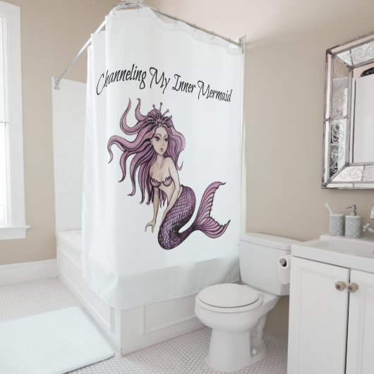 マイインナーの人魚をチャネリング シャワーカーテン (インサイチュ)