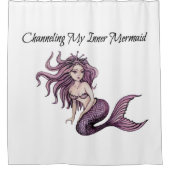 マイインナーの人魚をチャネリング シャワーカーテン (正面)