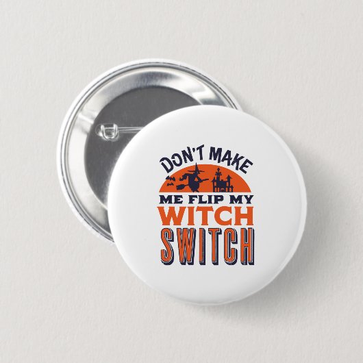 マイウィッチスイッチ面白いハロウィーン引用文とプリンをフリップ 缶バッジ (正面&裏面)