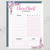 マイウィークリー雑用グラフ – 両面フローラ (正面/裏面)