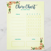 マイウィークリー雑用グラフ – 両面フローラ (裏面)