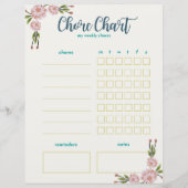 マイウィークリー雑用グラフ – 両面フローラ (正面)