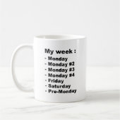 マイウィーク コーヒーマグカップ (左)