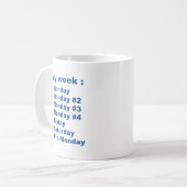 マイウィーク コーヒーマグカップ (正面左)