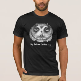 マイウィーンコーヒー顔ヴィンテージマーシュフクロウ Tシャツ