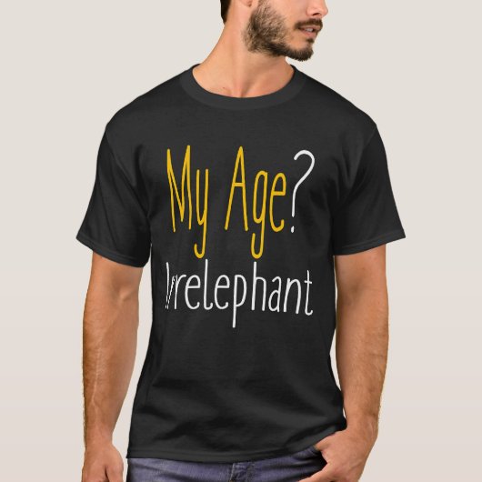 マイエイジイラレファント誕生日1 Tシャツ (正面)