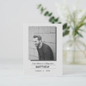 マイエエクセシションパーティー招待状白黒 ポストカード (スタンド正面)