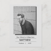 マイエエクセシションパーティー招待状白黒 ポストカード (正面)