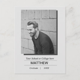 マイエエクセシションパーティー招待状白黒 ポストカード