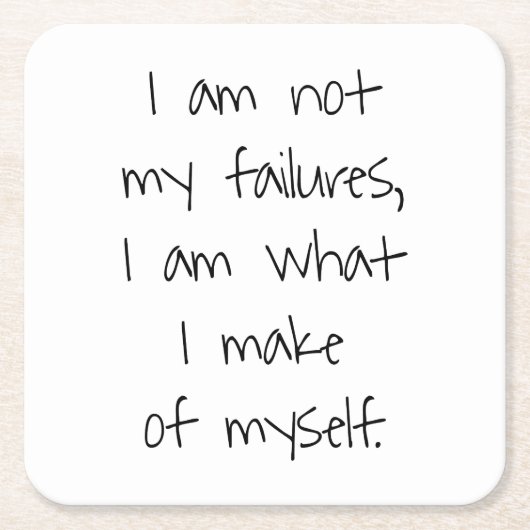 マイエラーではない紙コースター スクエアペーパーコースター (正面)