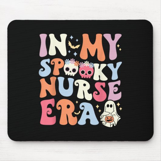 マイエラ不気味ナースハロウィーングルーヴィー幽霊ナーズ マウスパッド (正面)