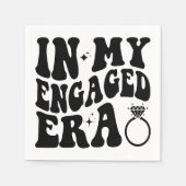 マイエラ婚約したーガール婚約したAfブライダルシャワー スタンダードカクテルナプキン (正面)