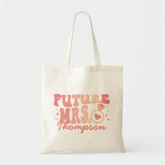 マイエラ婚約したー婚約ギフトカスタム婚約 トートバッグ (正面)