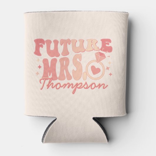 マイエラ婚約したー婚約ギフトカスタム婚約 缶クーラー (正面)