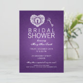 マイエレガントブライダルシャワー鍵 招待状 (スタンド正面)