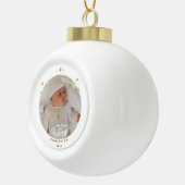 マイエレガント初めてのクリスマスベビーの写真 セラミックボールオーナメント (右)