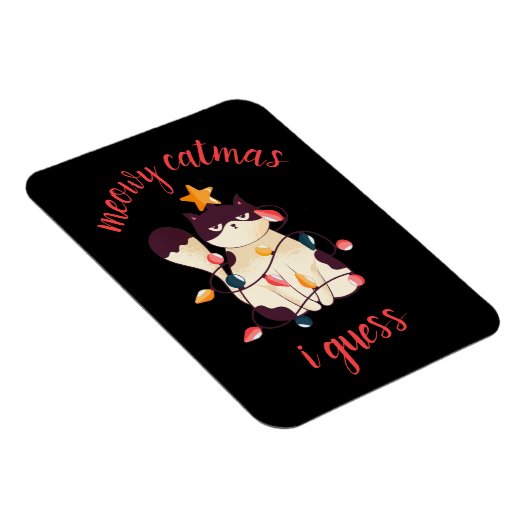 マイオウィカタマスイおもしろいムティック猫好きクリスマス マグネット (右側)