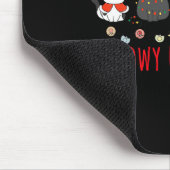 マイオウィカタマスキュートキッテンキャットサンタハットクリスマスズホリダ マウスパッド (コーナー)