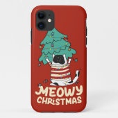 マイオウィクリスマスおもしろい猫好き Case-Mate iPhoneケース (裏面)
