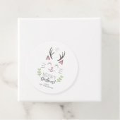 マイオウィクリスマスかわいい猫と〔雄ジカの〕枝角休日 フェイバータグ (インサイチュ)