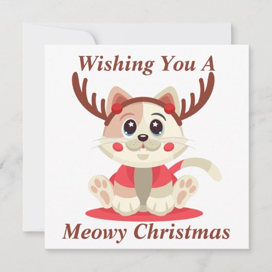 マイオウィクリスマスカード サンキューカード (正面)