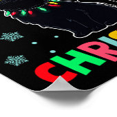 マイオウィクリスマスクリスマスライトブラックキャットパジャマスファミ ポスター (角)
