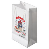 マイオウィクリスマスグレイ猫マグカップ スモールペーパーバッグ (正面アングル)