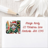 マイオウィクリスマスタブビーキャット差出人住所 ラベル (インサイチュ)