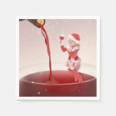 マイオウィクリスマストースト スタンダードカクテルナプキン (正面)