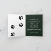 マイオウィクリスマスブラックキットン&クリスマスツリー シーズンカード (内部)