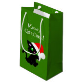 マイオウィクリスマスブラック子猫抱き枕 スモールペーパーバッグ (裏面アングル)