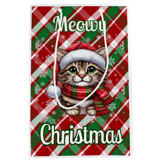 マイオウィクリスマス抱き枕 ミディアムペーパーバッグ (正面)