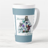 マイオウィクリスマス カフェラテマグ (右アングル)