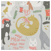 マイオウィクリスマス ファブリック (クローズアップ)