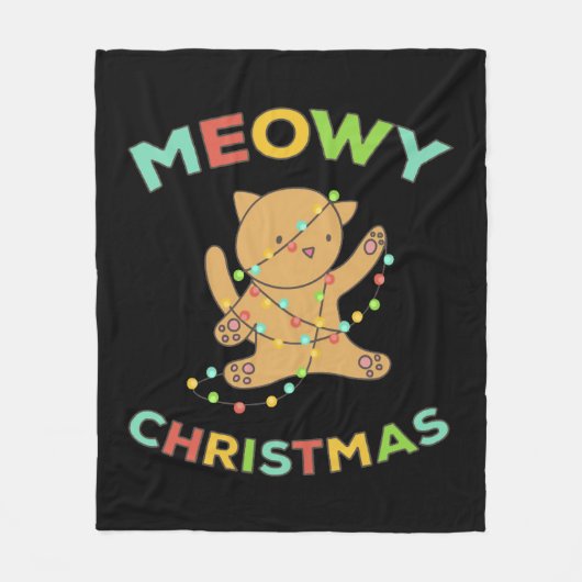マイオウィクリスマス フリースブランケット (正面)
