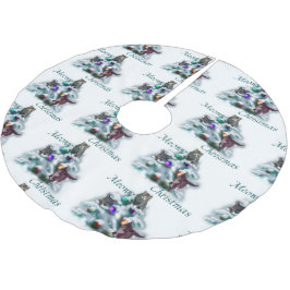 マイオウィクリスマス ブラッシュドポリエステルツリースカート