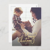 マイオウィクリスマス | 猫のおもしろいクリスマスフォト シーズンポストカード (正面/裏面)