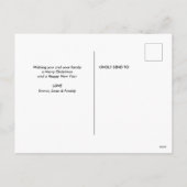 マイオウィクリスマス | 猫のおもしろいクリスマスフォト シーズンポストカード (裏面)