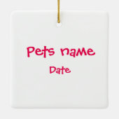 マイオウィクリスマス |猫好きプレゼント |黒猫 セラミックオーナメント (裏面)