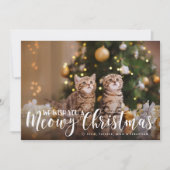 マイオウィクリスマス | Full Photo Petホリデーカード シーズンカード (正面)