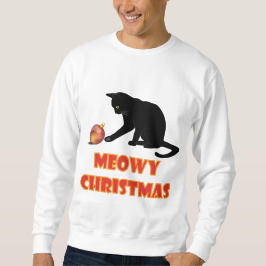 マイオウィーおもしろいクリスマス スウェットシャツ (正面)