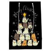 マイオウィーメリークリスマスキャット ミディアムペーパーバッグ (裏面)