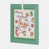 マイオウィー間抜けクリスマス ガラスオーナメント (正面左)