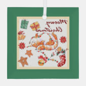 マイオウィー間抜けクリスマス ガラスオーナメント (裏面)